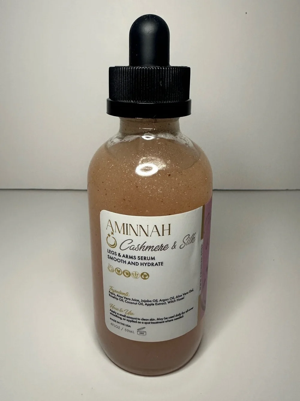 Aminnah New Cashmere & Silk Shimmer Legs & Arms Serum - Discontinued
